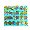 DIY Flat Round with Flower Pattern Pendant Food Grade Silicone Molds DIY-G083-07-1