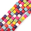 Synthetic Turquoise Beads Strands TURQ-G108-4x4mm-12-1