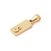 304 Stainless Steel Pendants STAS-Z120-03S-G-2
