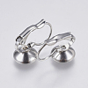 Tarnish Resistant 304 Stainless Steel Leverback Earring Settings STAS-I097-021-8mm-1