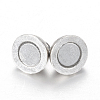 Brass Magnetic Clasps with Loops X-PALLOY-MC043-2S-4