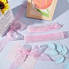 2 Pairs 2 Style Gradient Color Nylon Chiffon Shoe Laces FIND-GF0004-83A-4