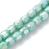 Electroplate Glass Beads Strands EGLA-K015-08D-1