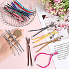 20Pcs 20 Colors Nylon Twisted Cord Bracelet MAK-SC0001-23-3
