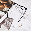3Pcs 3 Color Plastic Round Beaded Eyeglasses Chains AJEW-GL0001-64-5