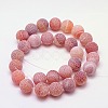 Natural Crackle Agate Beads Strands X-G-G055-6mm-11-2