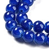 Baking Paint Imitation Jade Glass Round Bead Strands X-DGLA-Q021-6mm-33-4