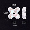 Transparent Spray Painted Glass Beads GLAA-YW0003-10-5