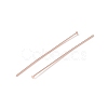 Brass Flat Head Pins KK-WH0058-03D-RG-2