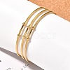 Fashion 304 Stainless Steel Cuff Bangles Torque Bangles X-BJEW-H473-01G-5