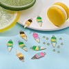 Summer Theme Alloy Enamel Pendants ENAM-YW0002-86G-6