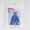 6/0 Opaque Colors Lustered Round Glass Seed Beads X-SEED-A012-4mm-123B-3