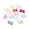 Transparent Spray Painted Glass Beads X-GLAA-I050-11-1
