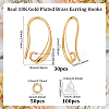 Brass Earring Hooks KK-ME0003-66-2