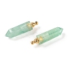 Faceted Natural Fluorite Pointed Pendants G-H252-F02-2