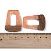 Resin & Wood Pendants WOOD-F015-11B-3