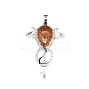 Synthetic Goldstone Teardrop Pendants PW-WG60016-07-1