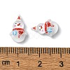 White Christmas Series Resin Cabochons CRES-Q006-02F-3
