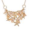 Trendy Shell Bib Beach Necklaces NJEW-PH0001-01-1
