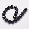 Synthetic Blue Goldstone Beads Strands G-N0178-05-16mm-2