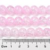 Spray Painted Crackle Glass Beads Strands DGLA-C002-10mm-03-5