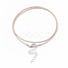 Waxed Cotton Cord Necklace Making MAK-S032-1.5mm-B15-3