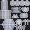 24Pcs 11 Styles DIY Plastic Canvas Shapes DIY-CP0012-41-7