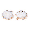 Electroplate Freshwater Shell Pendants X-SHEL-S274-33A-1