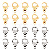 100Pcs 2 Colors 304 Stainless Steel Lobster Claw Clasps Sets STAS-YS0001-26A-1