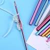 Aluminum Crochet Hooks Needles TOOL-S011-01-4