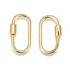 Brass Screw Carabiner Lock Charms X-KK-T047-07G-5