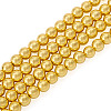 108Pcs 2 Strands Electroplate Glass Beads Strands EGLA-TA0013-58-3