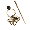 Tibetan Style Alloy Octopus Hair Sticks PW-WG3AEA5-01-1