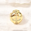 Brass Micro Pave Cubic Zirconia Cuff Open Rings RJEW-D346-01G-02-2
