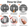 Stainless Steel DIY Nail Art Templates MRMJ-WH0092-058-6