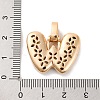 Brass Micro Pave Cubic Zirconia Pendants KK-C076-29W-G02-3