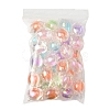 32Pcs UV Plating Rainbow Iridescent Acrylic Beads OACR-FS0002-16-6