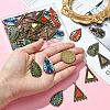 40Pcs 10 Styles Alloy Enamel Chandelier Component Links FIND-CJ0001-81-4