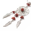 Natural Red Jasper Keychain KEYC-JKC00346-01-2