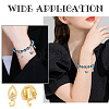 16Pcs 4 Colors Rack Plating Brass Micro Pave Cubic Zirconia Hanger Links KK-DC0003-65-7