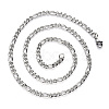 Non-Tarnish 304 Stainless Steel Figaro Chain Necklaces NJEW-S420-003B-P-3