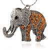Tibetan Style Alloy Rhinestone Big Pendants ALRI-L048-17AS-1