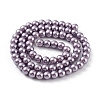 Eco-Friendly Dyed Glass Pearl Round Beads Strands HY-A008-6mm-RB116-5