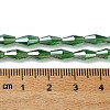 Transparent Electroplate Glass Beads X1-GLAA-K064-05A-PL05-4
