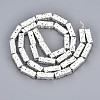 Electroplated Natural Lava Rock Beads Strands G-T114-63S-5