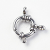 Tarnish Resistant 304 Stainless Steel Smooth Surface Spring Ring Clasps LS-STAS-E143-02A-P-2