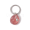 30Pcs 30 Styles Natural & Synthetic Mixed Gemstone Chip Charms PALLOY-JF02874-01-4