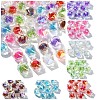 10Pcs Two Tone UV Plating Rainbow Iridescent Acrylic Beads TACR-YW0002-33H-2