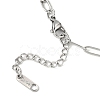 4.5MM 04 Stainless Steel Figaro Chain Paperclip Chain Necklaces NJEW-JN05576-5