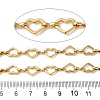 Ion Plating(IP) 304 Stainless Steel Heart Link Chains CHS-Q006-17G-2